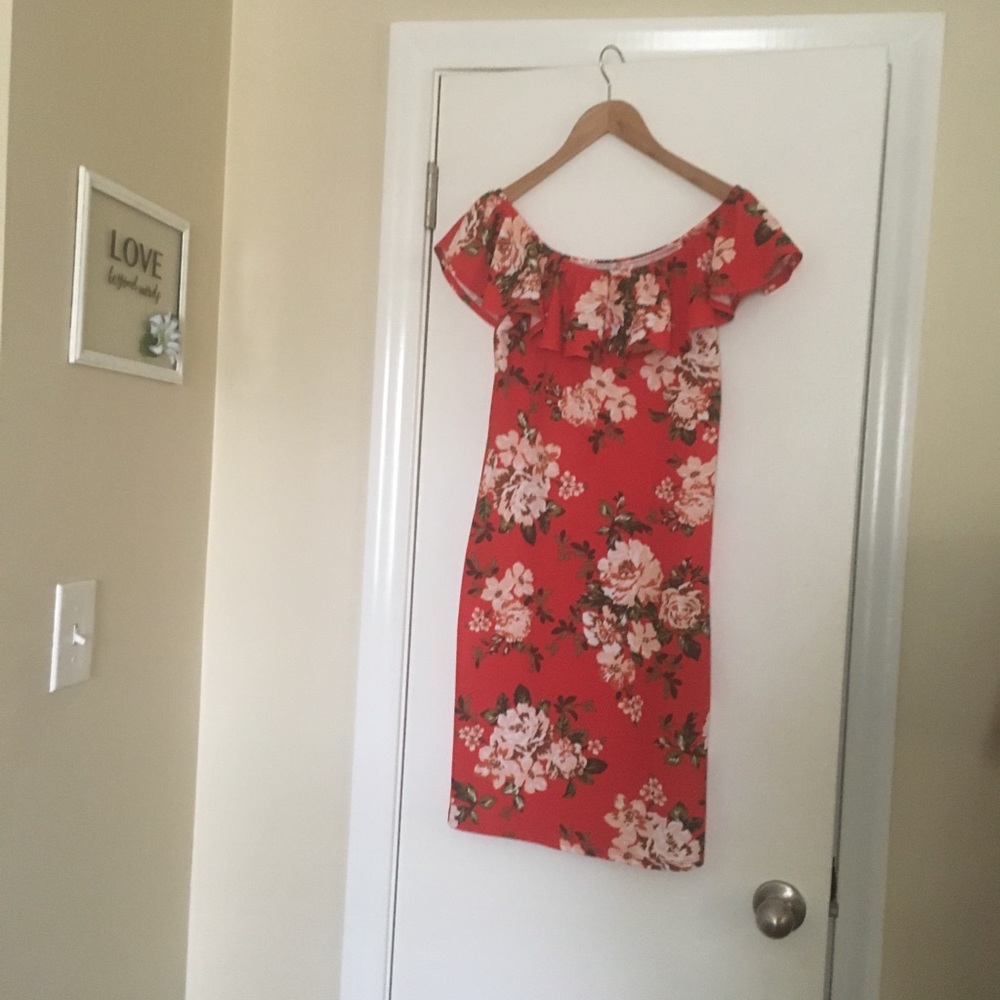 Full circle trends mini dress. Floral.